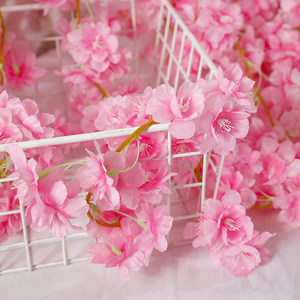 Liangzhou Artificial Cherry Blossom Vines Plastic Fabric 200cm <b>Wedding</b> <b>Arch</b> Decorations - Product Image 3