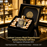 Boîte cadeau de luxe personnalisée en carton rigide pour parfums de Dubaï, vente en gros OEM