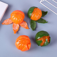 Jouet Squishy TPR en forme de segments de bulles d'orange, grand format, réaliste, anti-stress, cadeau amusant pour filles