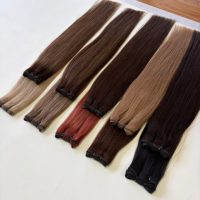 Extensions de cheveux humains bruts 100% naturels, tissées à la machine, lisses, cuticules alignées, cheveux chinois, vente en gros directe usine