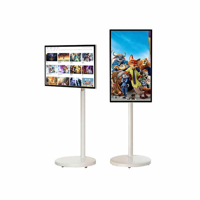 CH 21.5/27/32 Inch Portable TV on Stand Capacitive Touch Screen Smart Android Wireless Display Built-In 5-9H Battery Life SDK