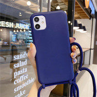 Lanière Collier Cas De Luxe Écologique Bandoulière Corde Téléphone Cas Pour iPhone 14 13 12 11 Pro Max XS MAX XR 6 7 8 Plus SE
