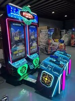 Machine de jeu vidéo d'arcade à écran géant, à monnayeur, 2 joueurs, tir au pistolet, jeu de compétences pour enfants, parc d'attractions, 220V, métal et bois