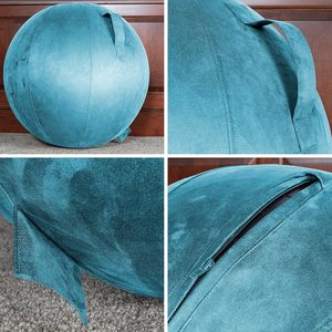 Yoga Fitness Balance Stable Chaise De Bureau Siège Doux Yoga Ball Doux Antidérapant Fitness Ball Pompe Couverture - Product Image 6