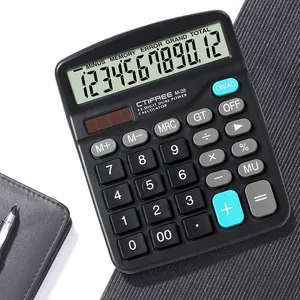 M-28 Goedkope Rekenmachine Lcd-Display Kantoor Desktop Aangepast Logo Financiële Cientifica Calculadora Zonne-Energie Rekenmachine