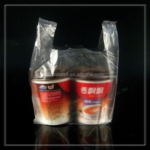 Recyclable Compostable Reusable Biodegradable <b>PLA</b> Material Carry T-Shirt Bags for Supermarket Exhibition Use Customizable Size - Product Image 5