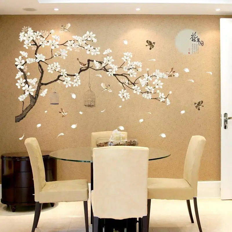 Top Selling Modern Diy Magnolia Wall Stickers Baby Room