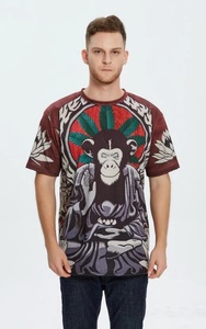 Ropa de hombre personalizada poliéster sublimación impresión 120g manga corta casual hombres <span class=keywords><strong>camiseta</strong></span> al por mayor - Product Image 4