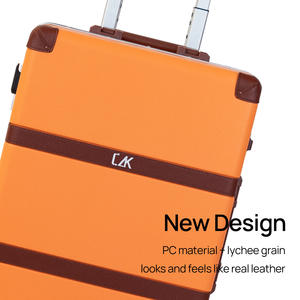 महिलाओं के सामान यात्रा बैग जिसमें एल्यूमीनियम फ्रेम लाइकी बनावट चमड़े के कोने सुरक्षा ट्रॉली ओम/गंध कस्टम सामान - Product Image 2