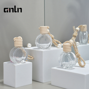 ANLN Nắp Gỗ Rỗng 10Ml Chai Nước Hoa Treo Làm Mát Không Khí Bằng Thủy Tinh Cho Xe Hơi Chai Nước Hoa Khuếch Tán - Product Image 6