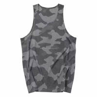 Débardeur de sport perforé pour homme au design moderne, respirant en maille, idéal pour la course, le fitness et le style streetwear, personnalisable avec logo, vente en gros
