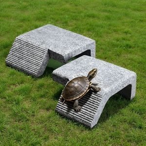 Turtle Basking Platform Stone Ladder Aquatic Decoration For Semi-Aquatic Turtles - Product Image 1