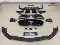 Kit de Style B pour Mercedes Benz W213 E63 AMG à soutien-gorge Bus en Fiber de carbone avant pare-chocs lèvre voiture gril Spoiler diffuseur conseils miroir couverture
