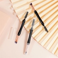Brocha de Maquillaje Multifuncional para Cejas, Diseño de Doble Hélice Diagonal, Herramientas de Belleza