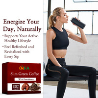 Café Vert Instantané Personnalisé en Usine : Extrait de Grains de Café Vert pour Booster l'Énergie, Café Vert Naturel Minceur avec Ganoderma