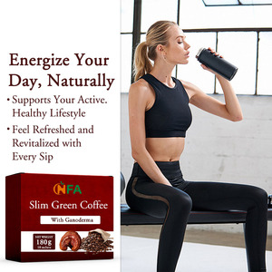 Personalización de fábrica Café instantáneo en polvo Extracto de grano de café verde Aumenta la energía Café verde Delgado natural con Ganoderma - Product Image 5