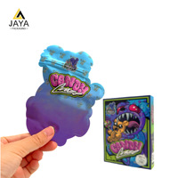 Pochette debout imprimée personnalisée 3.5 3.5g 7g mon logo bonbons colorés à l'épreuve des enfants sacs en mylar de concepteur d'emballage de biscuits à zip-lock