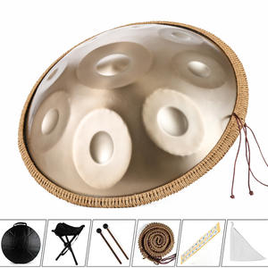 Función Musical de tono D kurdo hecho <span class=keywords><strong>a</strong></span> mano puro <span class=keywords><strong>440</strong></span> <span class=keywords><strong>Hz</strong></span> <span class=keywords><strong>432</strong></span> <span class=keywords><strong>Hz</strong></span> instrumento de tambor etéreo disco de mano de acero inoxidable comercio exterior - Product Image 6