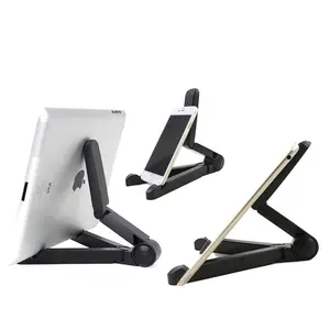 Dudukan Ponsel Multifungsi Bentuk Tripod Portabel dan Dapat Dilipat untuk iPad Socket Stand