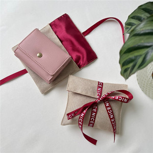 Bolsas de Yute de Lujo Personalizadas Chuanghua con Logotipo, Bolsitas de Algodón para Joyería, Embalaje Personalizado para Collares - Product Image 6
