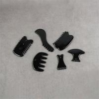 Massage de la tête peigne à gratter Gua Sha peigne outil combinaison Massage céramique Guasha conseil