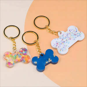 Personal isierte Pet Id Tag Schlüssel bund Gravierte Pet Id Name für Katze Welpen Hund Halsband Tag Anhänger Schlüssel ring Knochen form Haustier Zubehör - Product Image 4