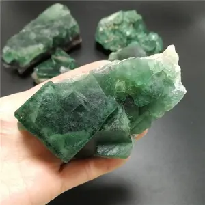 Groothandel Natuurlijke Minerale Quartz Crystal Cluster Stone Groene Fluoriet Specimen Voor Decoratieve