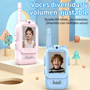 Walkie Talkies para Niños, Paquete de 2, Recargables, Juguetes para Interiores y Exteriores, para Acampar, Viajar, Regalos de Cumpleaños para Niños y Niñas de 3 a 12 Años - Product Image 3