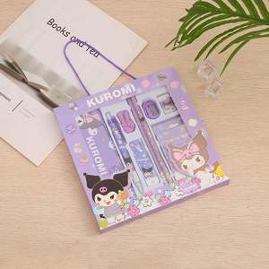 Vente en gros d'usine, stylos à gel en plastique vert personnalisés pour Noël, fournitures scolaires, coffret cadeau pour enfants, ensemble de papeterie pour enfants - Product Image 6