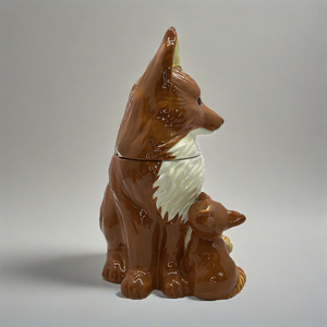 FOX mẹ và bé gốm <span class=keywords><strong>Cookie</strong></span> <span class=keywords><strong>Jar</strong></span> với nắp Fox gia đình <span class=keywords><strong>Cookie</strong></span> <span class=keywords><strong>Jar</strong></span> cho KICHEN và nhà sử dụng - Product Image 2
