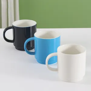 咖啡杯定制标志印刷普通可堆叠茶杯可堆叠咖啡杯