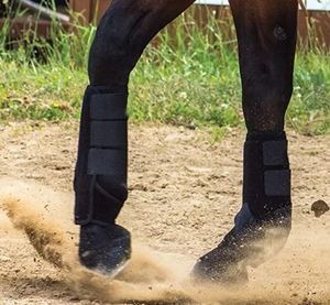 Custom caldo leggero in Neoprene regolabile del <span class=keywords><strong>tendine</strong></span> del <span class=keywords><strong>tessuto</strong></span> del cavallo supporto per le gambe fasciatura manica per avvolgere il ginocchio - Product Image 6