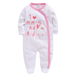 Vêtements pour bébés : Combinaison pour nouveau-né, barboteuse pour garçons et filles, avec impression mignonne et étiquette personnalisée, vente en gros - Product Image 3