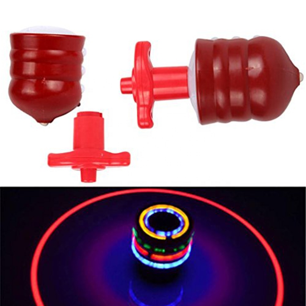 Nouvelle Toupie Lumineuse Jouet Toupie Colorée Jouet à Éjection de Toupie Gyroscope Led Clignotant Jouets Classiques pour Enfants, Balle orange