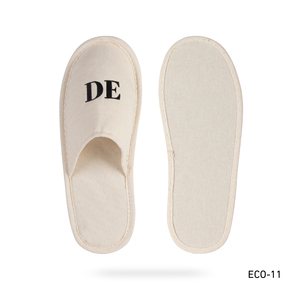 Chaussons jetables de luxe 5 étoiles personnalisés, écologiques et recyclables, à bout fermé, pour <span class=keywords><strong>hôtel</strong></span> et spa, semelle en coton, confortables pour adultes en voyage - Product Image 1