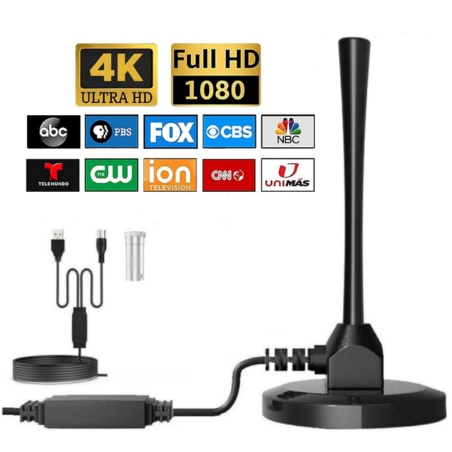 High Gain Plastic HD TV Antenna Indoor Use Digital Aerial DVB-T UHF VHF Place of Origin CN