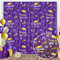 Toile de fond en aluminium plastique de 1 m * 2 m pour les événements de remise de diplômes et d'Halloween - Écologique, montage facile, décoration de fête