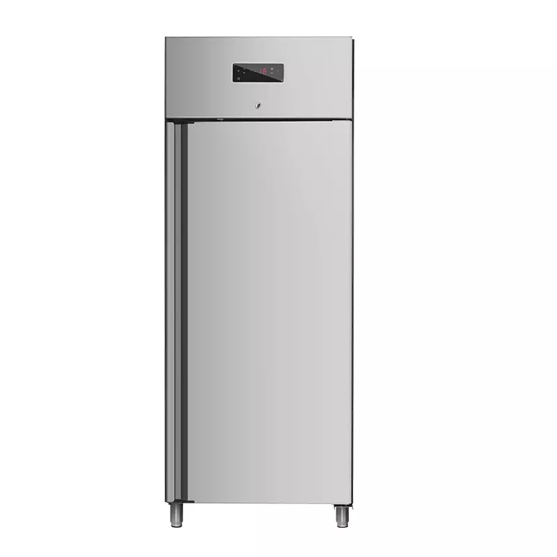 single door upright bottom freezer vertical fridge/freezer combo commercial refrigerator for kitchen