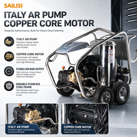Nettoyeur haute pression industriel 600 bars, machine de nettoyage électrique avec pompe AR italienne, moteur en cuivre pour l'élimination de la rouille, équipement de nettoyage
