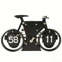 Horloge de table en forme de vélo, décoration moderne et élégante pour la maison, polyvalente pour le salon, le bureau et la chambre