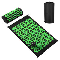 Ensemble de tapis d'acupression et d'oreillers Coussin de yoga d'acupuncture pour soulager les douleurs du dos et du cou, soulager le stress et les douleurs sciatiques
