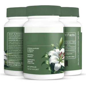 Rhodiola Rosea kapsul mawar untuk dewasa, suplemen kapsul makanan fungsional dukungan kekebalan tubuh - Product Image 5