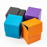 Topwinder 100 + Deck Box Top Loading Guardian Fermeture magnétique Flip PU Leather Playing Game Trading Card Box Holder