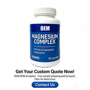 Cápsulas de Complejo de Magnesio de Marca Privada, Tabletas de Melatonina para Dormir Sin Azúcar, Suplemento Vegano para Adultos con GABA, Apoyo Inmunológico OEM - Product Image 6