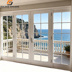 GS Customized Exterior Thermal Break Glass Revolving Aluminum <b>Swing</b> Door for Luxury Villas - Product Image 2