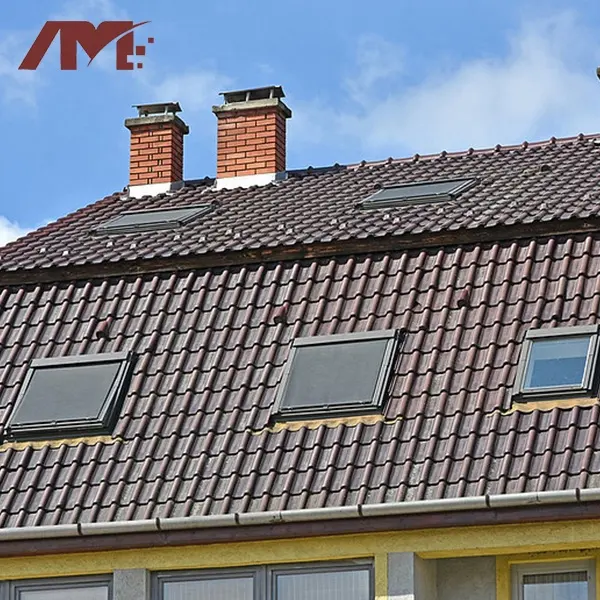 Villa kil renkli dekoratif kaymaz porselen açık çatı kiremitleri