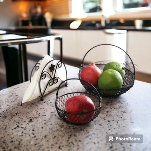 Panier de rangement en métal thermolaqué, exportateur indien, durable, multi-usage, pour un usage quotidien, disponible au meilleur prix - Product Image 4