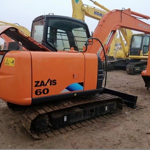 Excavatrice sur chenilles ZAXIS 60 d'occasion avec boîte de vitesses PLC, moteur Hitachi et pompe, 6 tonnes, pour la construction et les travaux de terrassement - Product Image 3