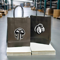 Sacs-cadeaux en papier noir pour imprimante numérique 8x4.25x10.5 étuis pour téléphone portable avec logo personnalisé sac en papier design pour homme
