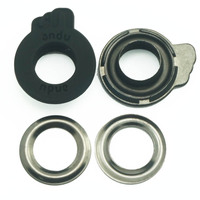 Œillets métalliques émaillés ronds personnalisés Oeko-Tex avec logo gravé